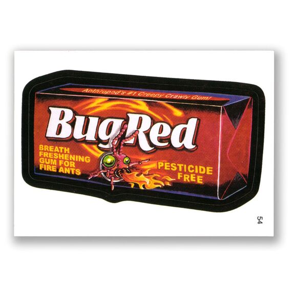 2006 Topps Wacky Packages Card - Series 4 - #54 Bug Red - Picture 1 of 2